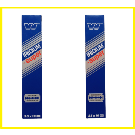 Wizamet - Super Iridium Stainless Double Edge Razor Blades - Pack